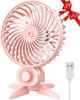 Picture of AaoLin USB Small Fan, Desk Fans with CVT Variable Speeds, Strong Cooling Airflow, Quiet Portable, Desktop Mini Personal Fan for Room, Home,Office, Bedroom-USB Powered