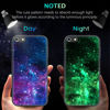 Picture of BENTOBEN iPod Touch 7th Generation Case, iPod Touch 6th / 5th Generation Case, Slim Fit Glow in The Dark Soft Flexible Bumper Protective Anti Scratch Non-Slip Cute Phone Cases Cover, Nebula Galaxy