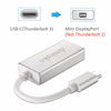 Picture of Amiroko USB-C to Mini DisplayPort Adapter, USB 3.1 Type C to Mini DP Adapter Support 4K, 1080P Compatible with MacBook Pro, MacBook 12", Alienware, to LED Cinema Display/Dell Monitor etc, Silver