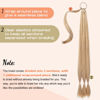 Picture of SEIKEA Long Braided Ponytail Extension with Hair Tie Straight Wrap Around Hair Extensions Ponytail Natural Soft Synthetic Hair Piece for Women Daily Wear 30 Inch 160 Gram Golden Blonde Highlights