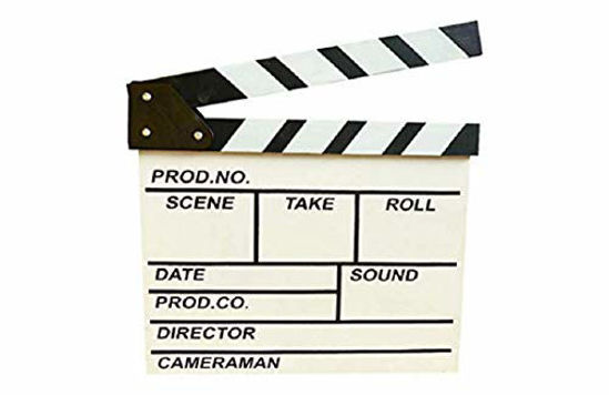 GetUSCart- zmgmsmh Wooden Clapboard Director Film Movie Cut Action ...