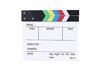 Picture of zmgmsmh Wooden Clapboard Director Film Movie Cut Action Scene Slateboard Clapper Board Slate (Rainbow Color)