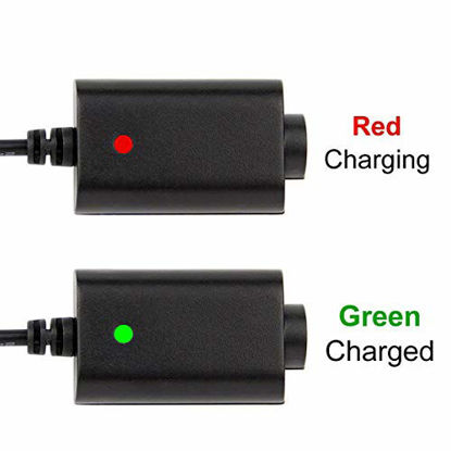 Picture of USB Thread Cable, Smart Wireless USB Charger Rechargeable Overcharge Protection for Adapter Devices with LED Indicators USB Electronic [ 2-Pack ]