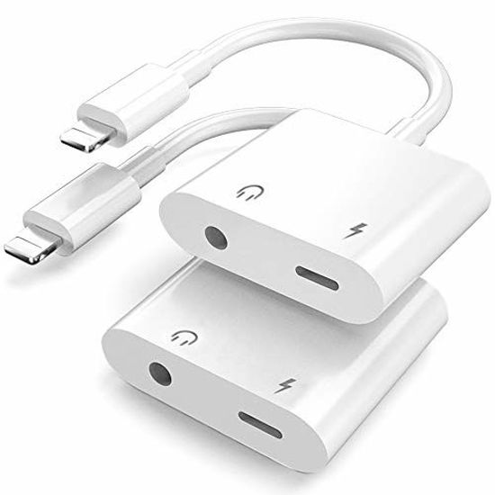 GetUSCart 2 Pack for iPhone 11 Headphones Adapter 3.5mm Jack