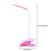 Picture of LED Clip Reading Lights,USB Cable Powered Eye Protection Table Lamp with 360 Degrees Flexible Neck Night Light Clip on for Desk Bed Headboard ECT. - Pink