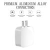 Picture of iPad Charger, iPhone Charger, iPod Charger 5V 2.4A Dual USB Wall Charger Portable Travel Charger with 3.3FT Lightning Cable for iPhone X/8 Plus/8/7 Plus/7/6 Plus/6S/iPad Pro/iPad Mini/iPod and more