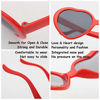 Picture of Heart Effect Diffraction Glasses,Heart Shaped Light Special Refraction Glasses,Make You See Love (Pink)