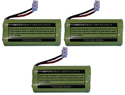 Picture of Replacement Battery BT184342 / BT284342 for AT&T CL80100, CL80109, SL80108, and many other Cordless Telephones (see description) (3-Pack)