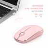 Picture of Jelly Comb 2.4G Slim Wireless Mouse with Nano Receiver, Less Noise, Portable Mobile Optical Mice for Notebook, PC, Laptop, Computer, MacBook (Pink)