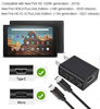 Picture of Kindle Fire Fast Charger [UL Listed] with 6.6Ft Micro-USB and USB C Cable for Amazon Kindle Fire 7 HD7 8 10 Tablet, Kids Edition,Kindle Fire HD HDX 7? 8.9?, Fire HD8 10 Plus