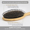 Picture of BESTOOL Hair Brushes for Women men Kid, Boar & Nylon Bristle Brush for Wet/Dry Hair Smoothing Massaging Detangling, Everyday Brush Enhance Shine & Health