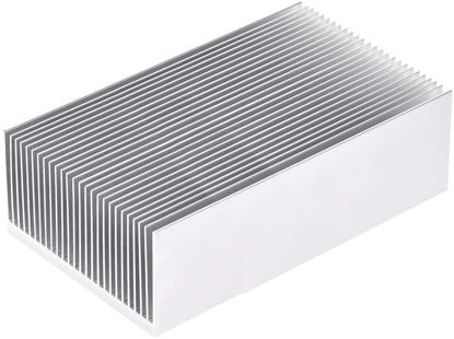 Picture of tatoko Aluminum Heat Sink Heatsink Module Cooler Fin for High Power Led Amplifier Transistor Semiconductor Devices with 130mm (L) x 69mm(W) x 36mm(H)