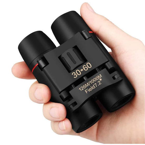 Picture of 30x60 Binoculars for Adults Compact, Mini Binoculars for Adults Kids Bird Watching Hiking Wildlife Hunting Portable Pocket Size Fogproof Waterproof Binoculars Telescope for Travelling