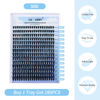 Picture of Lash Clusters 280pcs Large Tray 0.07mm 50P D Curl Mix 8-16mm Individual Lashes Soft&Fluffy Cluster Lashes Mink Individual Lashes Cluster Mixed Tray Lash Extension Clusters By GEMERRY