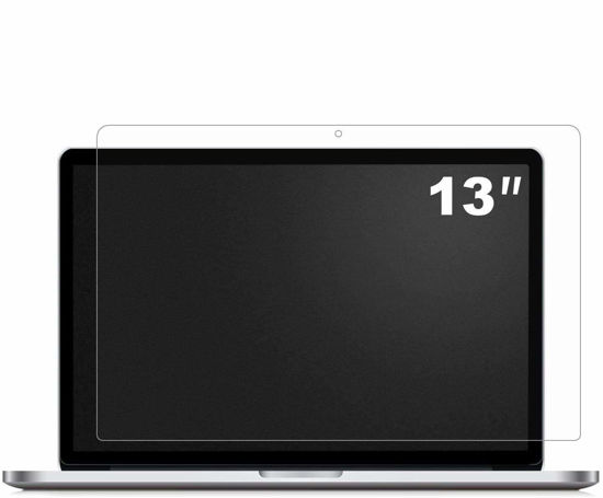 Picture of FORITO 2 Pack Anti Glare Screen Protector Compatible with MacBook Pro 13 Inch Mid 2012-2015 Model A1425/A1502 (Size: 12.1" W x 7.9" H)