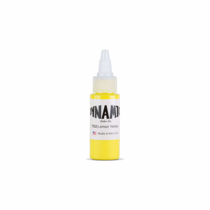 Picture of Dynamic Lemon Yellow Tattoo Ink Bottle 1oz