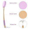 Picture of Amazerbath Lotion Applicator for Back, Feet, 4 Replaceable Pads with 1 Long Handled, Back Lotion Applicator for Elderly, Women, Apply Cream Medicine Skin Cream Moisturizer Sunscreen Tanner, Purple