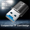 Picture of Rocketek Aluminum USB 3.0 Portable Memory Card Reader Adapter for Micro SD Card/TF Card Reader Adapter