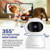 Picture of Sinliton WiFi Security Camera, 1080P Baby Monitor with Phone App, Dog and Cat Pet Cameras, 2.4GHz Indoor Surveillance Cameras with Night Vision, Motion Detection, Alert Functions, SD/Cloud Storage