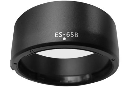 Picture of RF 50mm Lens Hood for Canon RF50mm f/1.8 (Not for 1.2L) STM,ES-65B Compatible for EOS R6 R5 RP R Camera,HUIPUXIANG Filters and 43mm Lens Cap