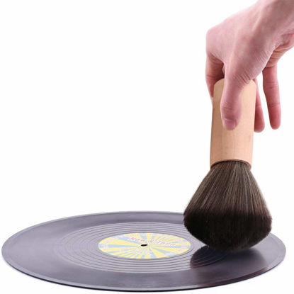 Picture of LP Turntable Vinyl Record Cleaning Brush Carbon Fiber Anti-Static Brush for Vinyl Record CD PS4 Xbox Disk