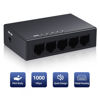 Picture of 5 Port Gigabit Ethernet Switch Unmanaged,NICGIGA Network Ethernet Splitter, Desktop or Wall Mount, Fanless, Plug and Play,Metal casing, Mini Body.