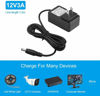 Picture of IBERLS 12V 3A Power Supply, Mighty Charger Adapter, 2.1mmX5.5mm 2A 2.5A DC Cord for LED Light CCTV Camera ect, Household Electronics Wall Chargers (4 Connector)