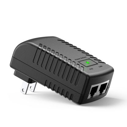 Picture of PoE Injector Adapter, Ueevii 24V 100M Ethernet POE Adapter,Suitable for Wireless Bridge