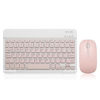 Picture of Ultra-Slim Bluetooth Keyboard Portable Mini Wireless Keyboard Rechargeable for Apple iPad iPhone Samsung Tablet Phone Smartphone iOS Android Windows (10 inch Pink)