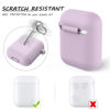 Picture of LELONG Compatible with AirPods Case Cover, Soft Silicone Protective Case Cover with Keychain Compatible with Apple AirPods 2nd 1st Charging Case Men Women [Front LED Visible] Purple