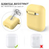 Picture of LELONG Compatible with AirPods Case Cover, Soft Silicone Protective Case Cover with Keychain Compatible with Apple AirPods 2nd 1st Charging Case Men Women [Front LED Visible] Yellow