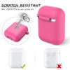 Picture of LELONG Compatible with AirPods Case Cover, Soft Silicone Protective Case Cover with Keychain Compatible with Apple AirPods 2nd 1st Charging Case Men Women [Front LED Visible] Babbie Pink