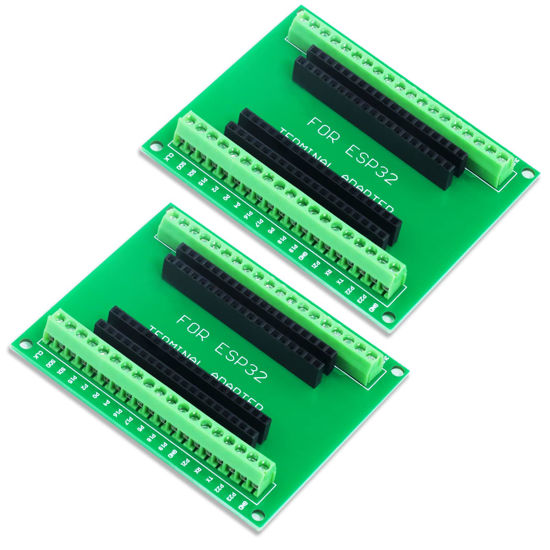 Picture of KeeYees 2pcs ESP32 Breakout Board GPIO 1 into 2 for 38PIN No Mounting Hole Version ESP32 Development Board