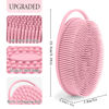 Picture of 3 Pack Silicone Body Scrubber, Exfoliating Body Scrubber Soft Silicone Loofah Body Scrubber Fit for Sensitive and All Kinds of Skin Clean and Sanitary