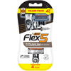 Picture of BIC Flex 5 Titanium 5-Blade Disposable Razor for Men, Sensitive Skin Razor For a Smooth, Comfortable and Close Shave, 4 Piece Razor Set