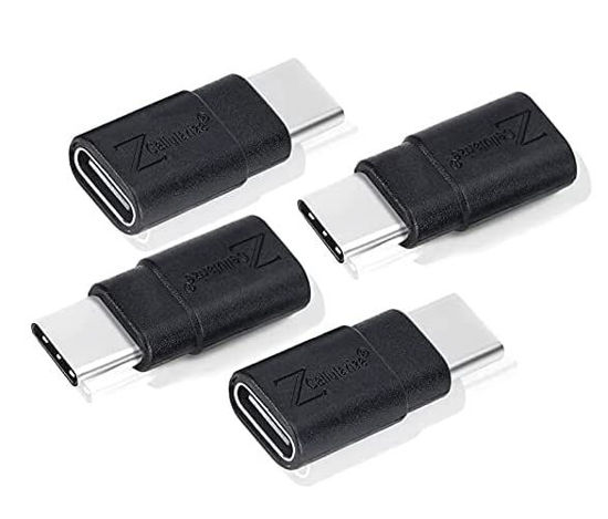 Picture of Cellularize USB C Extender Adapter (4 Pack) 40Gbps 240W Short Dock Extension Type-C 8K@60Hz PD Low Profile Type-C Male to Female Thunderbolt QC & Data Transfer for USB-C Devices