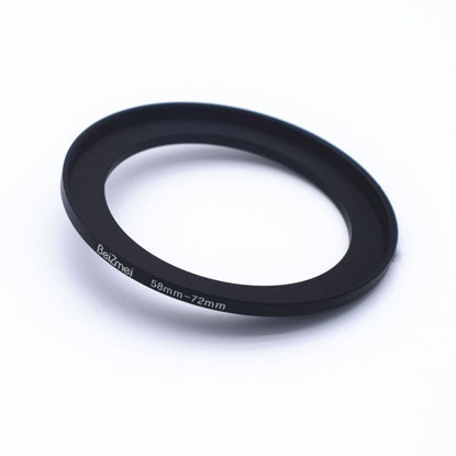 Picture of 58mm Lens to 72mm Camera Filters Ring,Filters Ring Compatiable All Brands Ø58mm Lens to Ø72mm UV ND CPL Camera Filter.