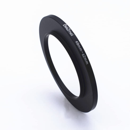 Picture of 49mm to 62mm Camera Filters Ring,Filters Ring Compatiable All Brands Ø49mm Lens to Ø62mm UV ND CPL Camera Filter.Made of CNC.