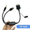 Picture of Car AUX Y Cable Compatible for BM-W Aux Music Interface To 3.5mm Male Jack & Adapter Cord for Pod