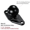 Picture of BRCOVAN Aluminum Alloy Diamond Mount Base with 1'' TPU Ball Features Industry-Standard AMPS Hole Pattern Compatible with RAM Mounts B Size 1 inch Ball Double Socket Arm