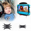 Picture of Hikig Car Headrest Mount Holder, Tablet Holder for Kids in Back Seats, Anti-Slip Strap and Silicone Holding Net,Angle-Adjustable, Universal Car Mount Fits All 3.5-12 Inch Tablets - Upgraded 1 Pack