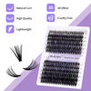 Picture of Cluster Eyelashes 30D/40D 240PCS 12-16mm Mixed Individual Lashes CC Curl 0.07mm Matte Black Cluster Eyelash Extensions Soft Lightweight Individual Lashes Cluster 3D Effect (30/40D-CC, 12-16mm Mixed)