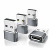 Picture of Elebase USB to USB C Adapter 4 Pack,Type C Female to A Male Charger Converter for Apple Watch Ultra iWatch Series 8 7,iPhone 12 13 14 15 Pro Plus Max,Airpods,iPad 9 10 Air 5 Mini 6,Galaxy S21 S22 S23