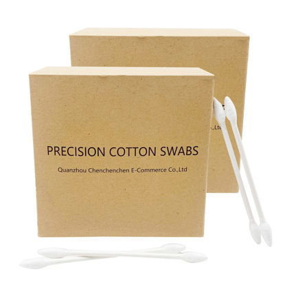 Picture of 800pcs Precision Tip Cotton Swabs/Double Pointed Cotton Buds for Makeup