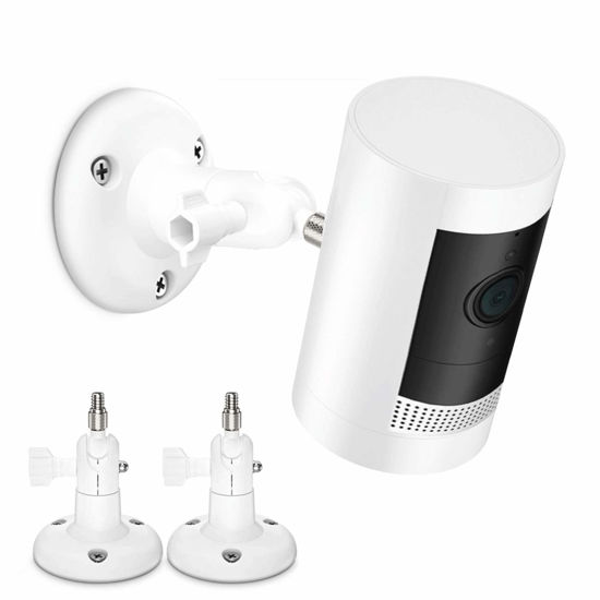 Picture of 360 Degree Adjustable Mount for Stick Up Cam/Indoor Cam/Battery Cam,TIUIHU Stable Outdoor Ceiling Bracket Mounting Kit for Plug-in HD Security Camera (2-Pack,White)