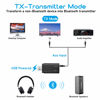 Picture of USB Bluetooth 5.0 Transmitter Receiver 2-in-1, Wireless 3.5mm Audio Adapter for Wireless Bluetooth Earphones Connect to Desktop PC TV, Car Home Stereo Sound System (Only for Audio)