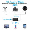 Picture of USB Bluetooth 5.0 Transmitter Receiver 2-in-1, Wireless 3.5mm Audio Adapter for Wireless Bluetooth Earphones Connect to Desktop PC TV, Car Home Stereo Sound System (Only for Audio)