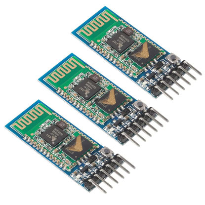 Picture of ACEIRMC HC-05 Wireless Bluetooth RF Transceiver Master Slave Integrated Bluetooth Module 6 Pin Wireless Serial Port Communication BT Module for Arduino (3pcs)