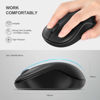 Picture of Bluetooth Mouse, 2.4G Wireless Mouse Dual Mode(Bluetooth 5.0+USB), Computer Mouse Wireless with USB Receiver, Ergonomic Mouse Compatible with Laptop, iPad, MacOS, PC, Windows, Android (Black)