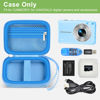 Picture of Digital Camera Case Compatible with VAHOIALD FHD 1080P/ for CAMKORY Digital Point and Shoot/for KODAK PIXPRO FZ45-BK 16MP Vlogging/for IWEUKJLO/for Nsoela, Holder for SD Card More- Blue (Box Only)